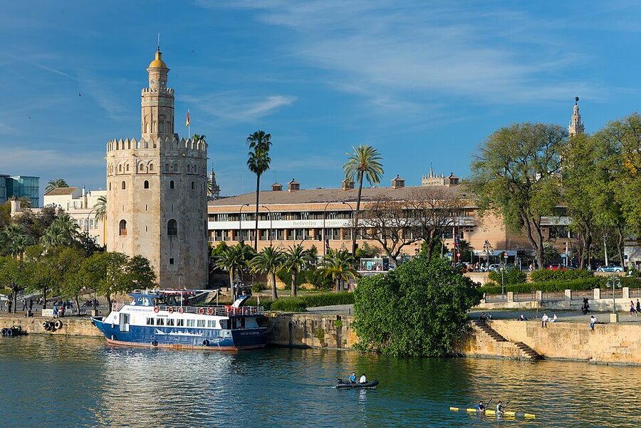 Torre del Oro and river Guadalquivir Seville