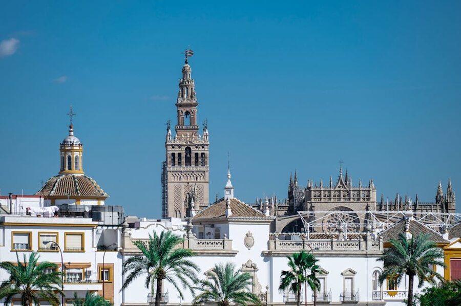 Seville skyline with Giralda in centre