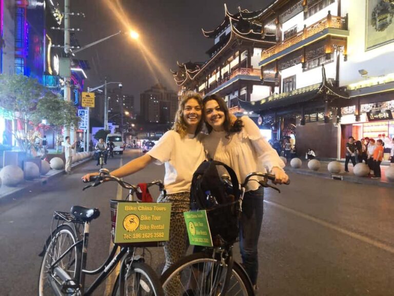 Shanghai: Nightlife Adventure and Tasting Bike Tour - The Itinerary: Highlights and What to Expect