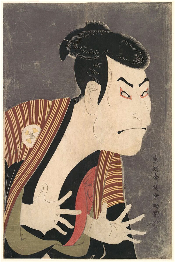 Sharaku ukiyo-e print of kabuki actor Otani Oniji 1794