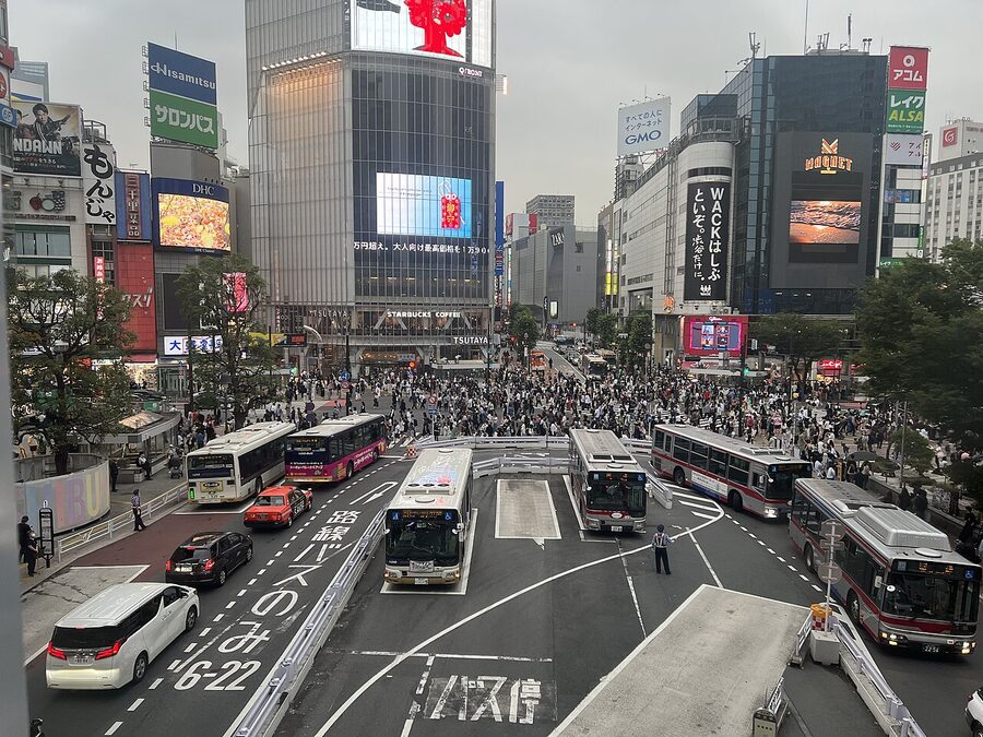 Shibuya Scramble Crossing June 2023