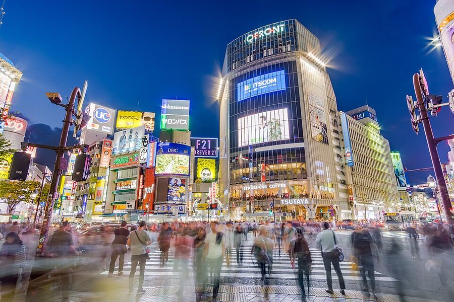 Shibuya scramble crossing Tokyo