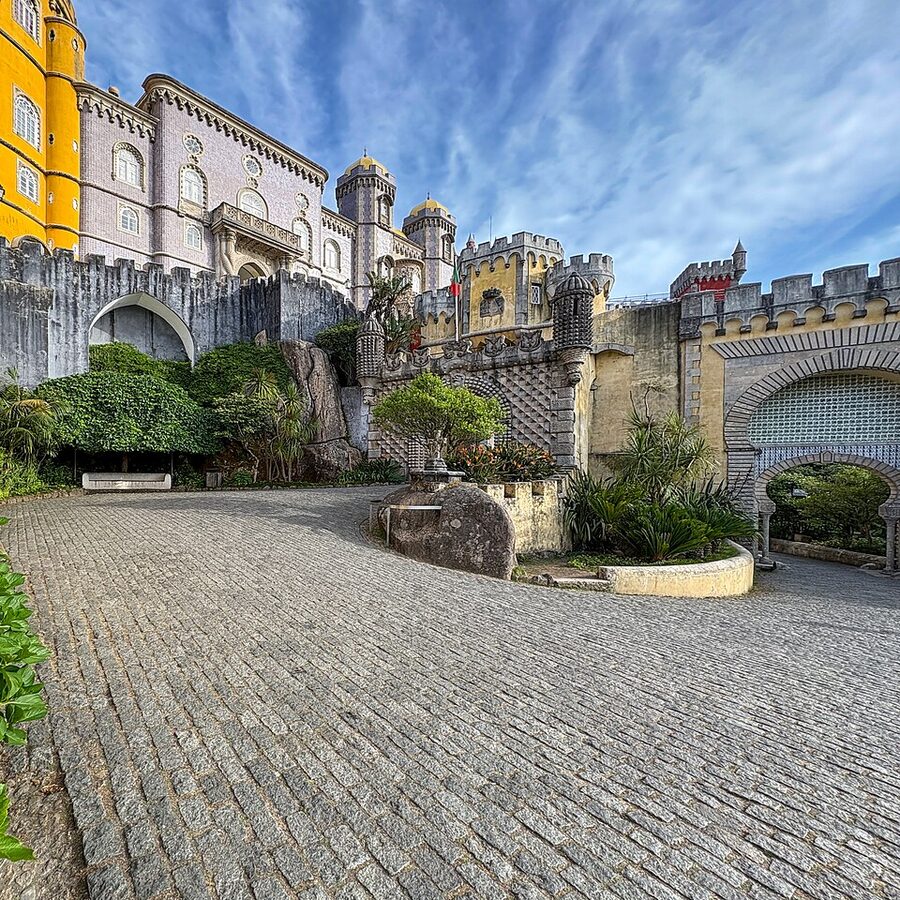 Pena Palace cloister inner courtyard Sintra
