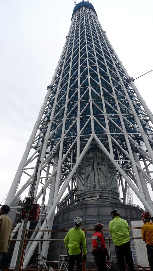 Tokyo Skytree under construction in April 2010