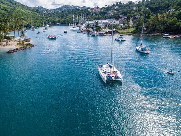 St Lucia Catamaran Day Sailing and Sightseeing Tour - Detailed Breakdown of the Itinerary