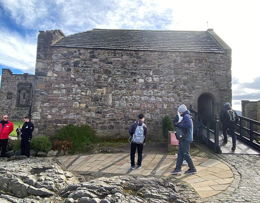 St Margarets Chapel interior at Edinburgh Castle