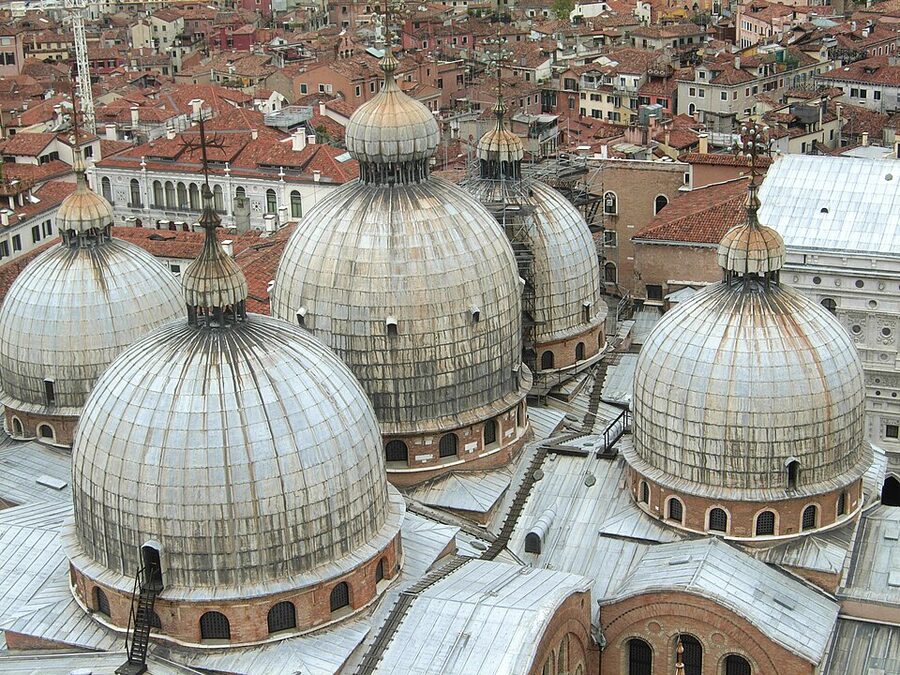 St Marks Basilica Byzantine domes Venice exterior
