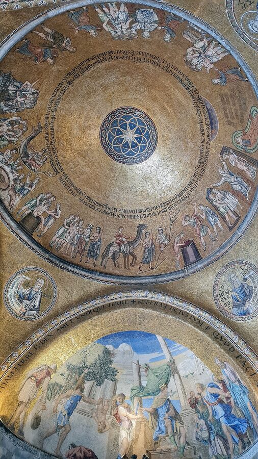 St Marks Basilica gold mosaics interior detail