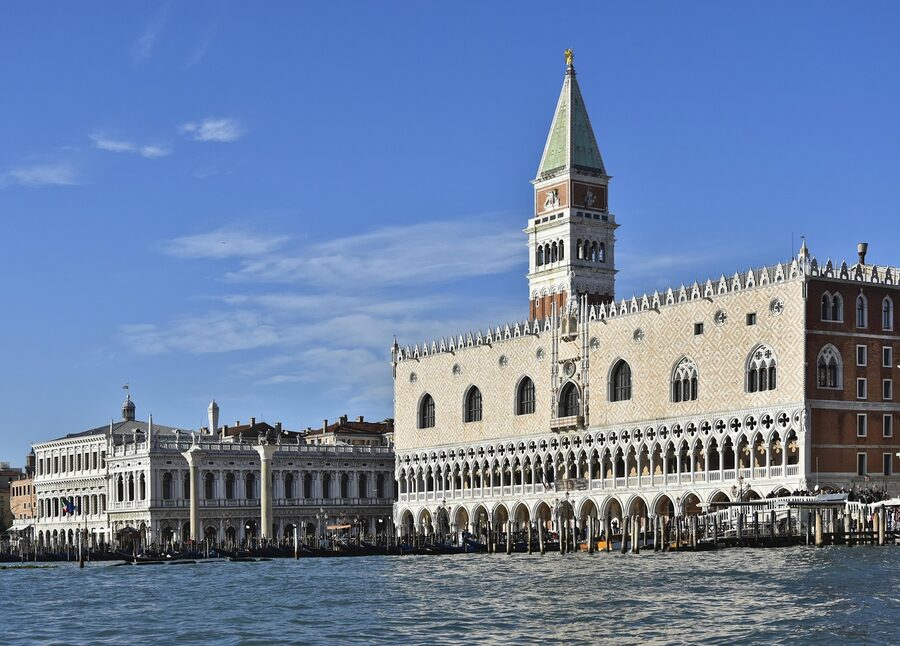 St Marks Square Doges Palace bell tower Venice