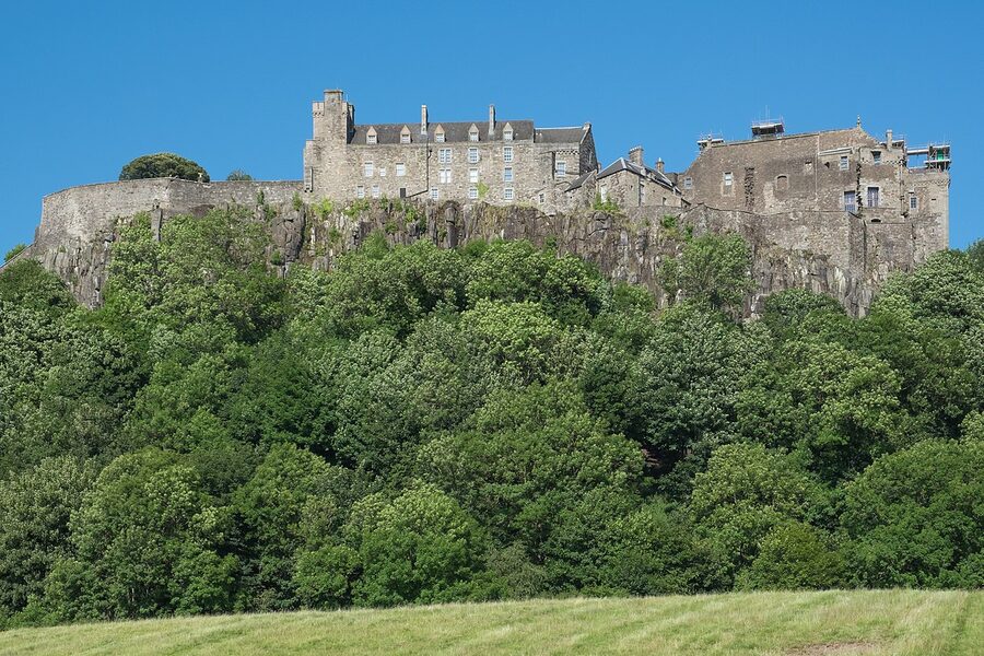 Stirling Castle on volcanic crag