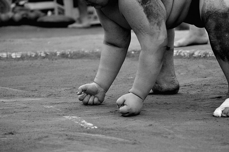 Sumo wrestling power sport