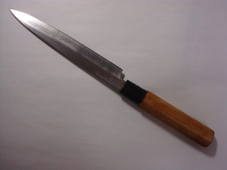 Yanagiba traditional Japanese sushi knife
