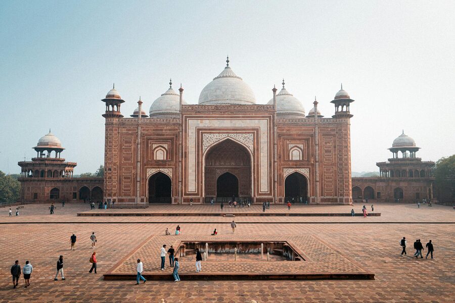 Mosque in the Taj Mahal complex Agra