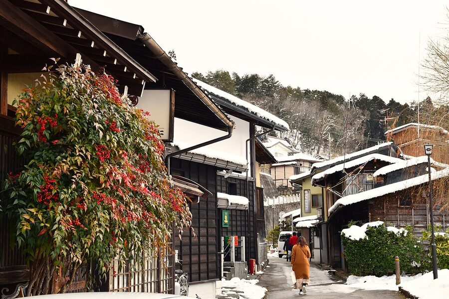 Sanmachi old town street in Hida Takayama