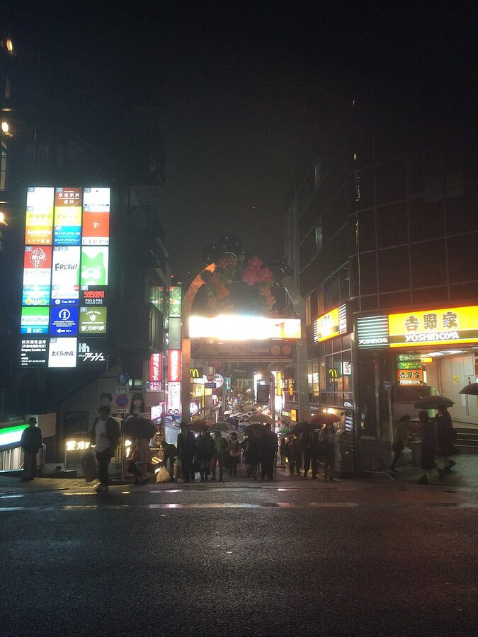 Takeshita Dori shopping street in Harajuku Tokyo