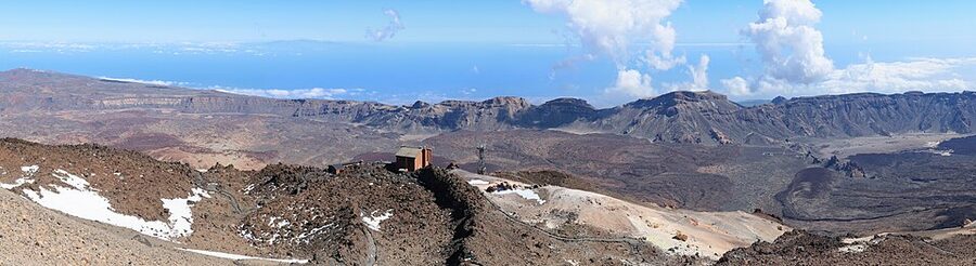 Teide cable car top station at 3555m