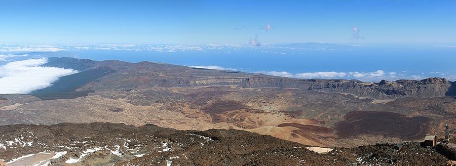 Las Canadas caldera rim with Teide cone