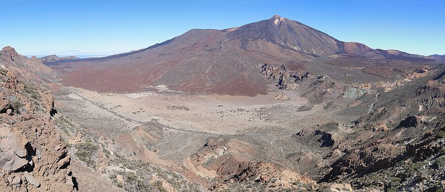 Las Canadas caldera floor below Mount Teide