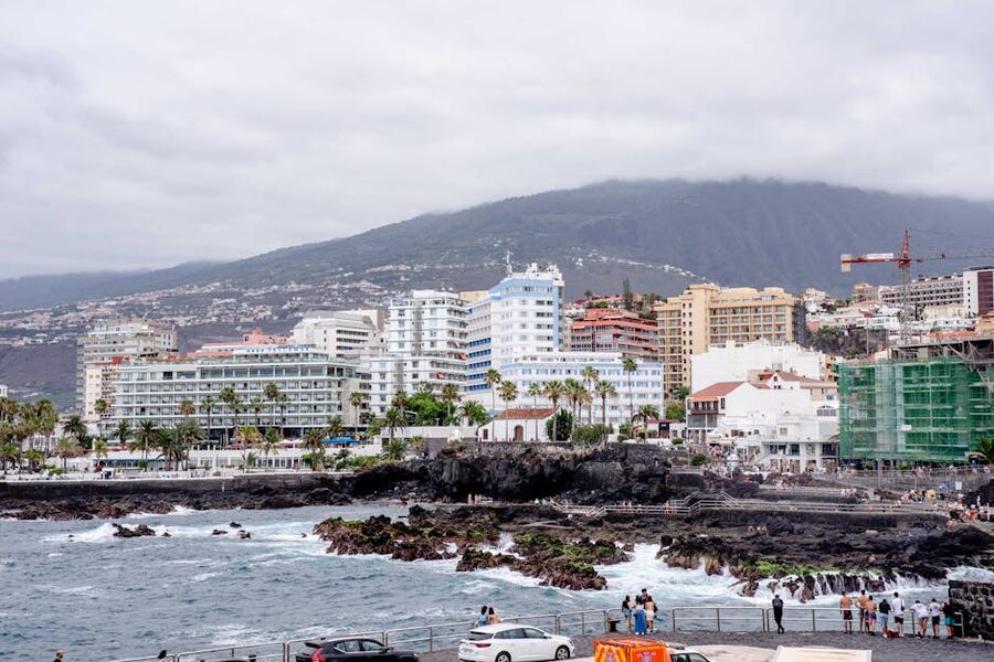 Puerto de la Cruz seaside Tenerife