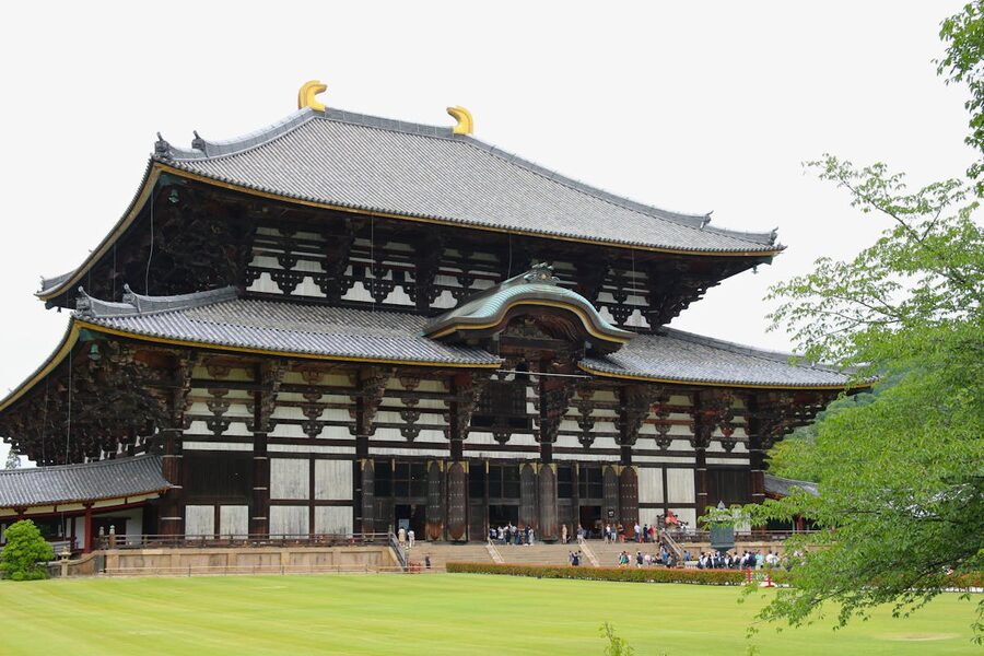 Todaiji Temple the largest wooden building in the world in Nara Japan
