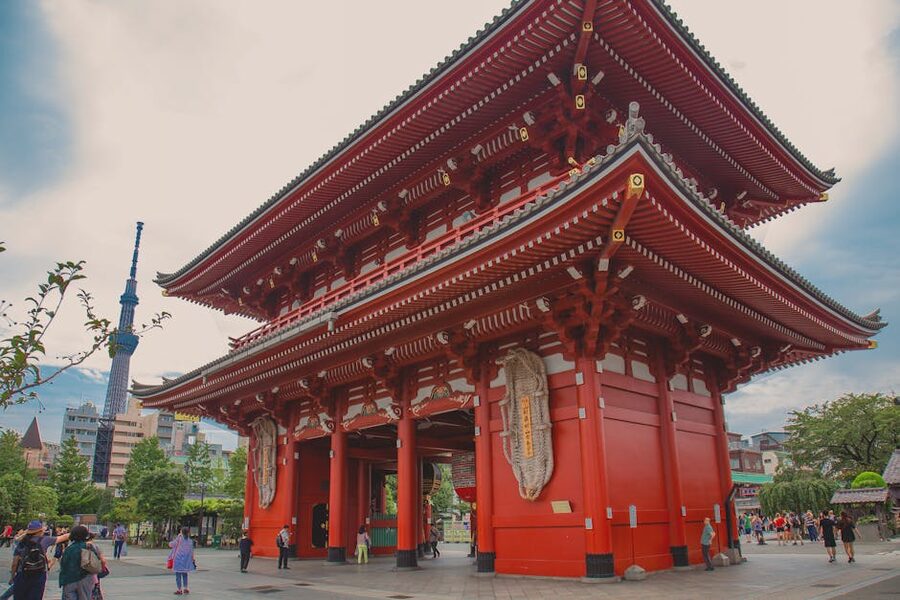 Hozomon Gate at Sensō-ji Temple Asakusa Tokyo