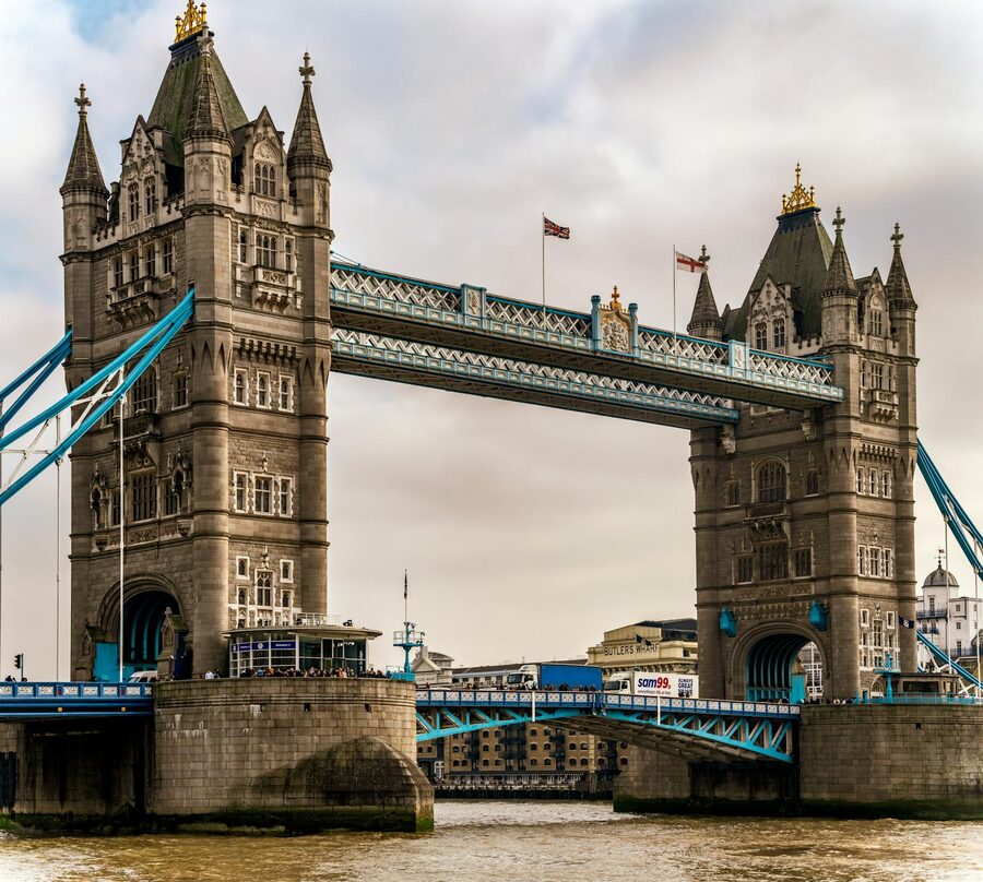 Tower Bridge gothic architecture Thames river