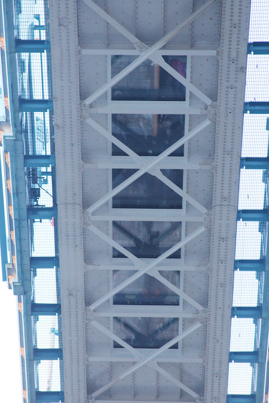 Tower Bridge west glass walkway London