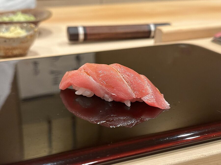 Otoro fatty tuna nigiri Tsukiji