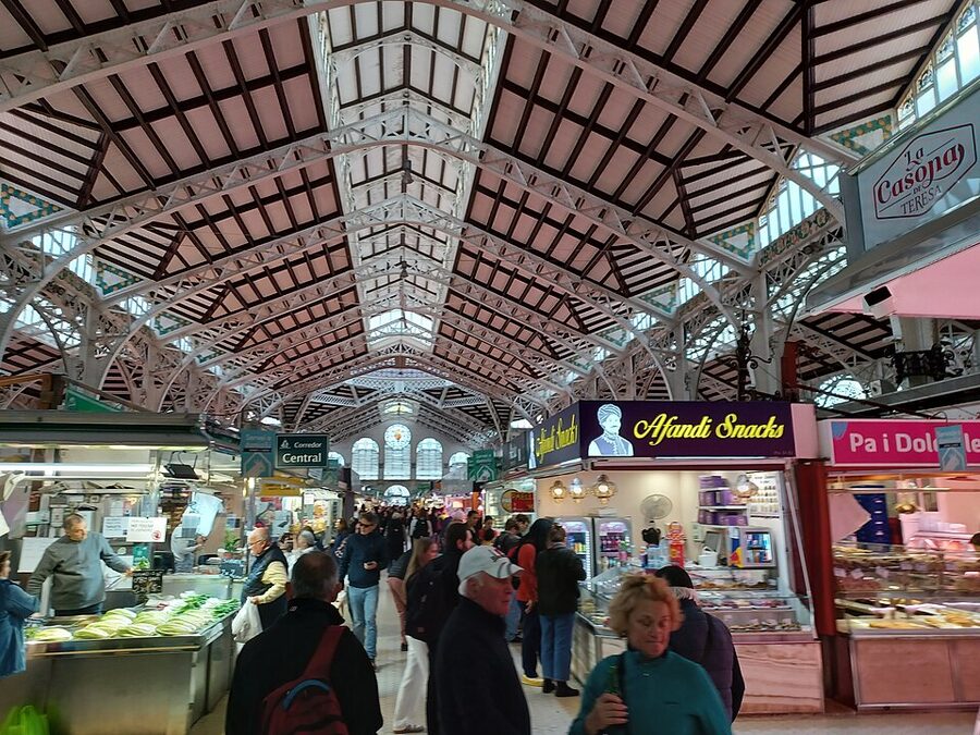Valencia Mercat Central food market exterior