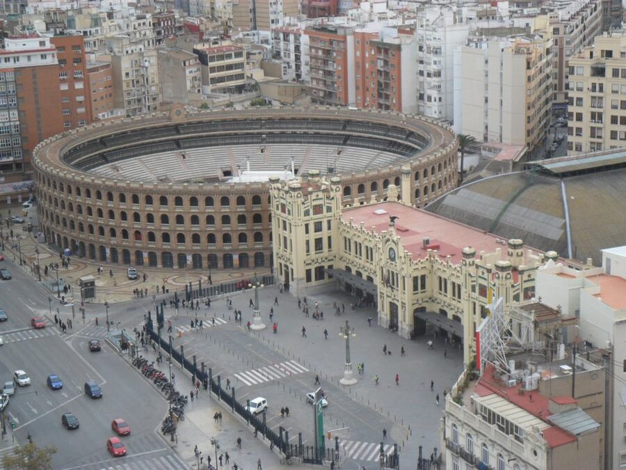 Valencia Plaza de Toros and Estacion del Norte modernist station