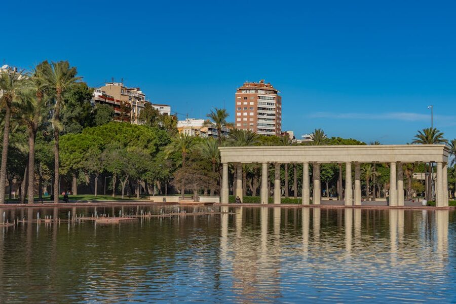 Valencia Turia Gardens park ex-riverbed