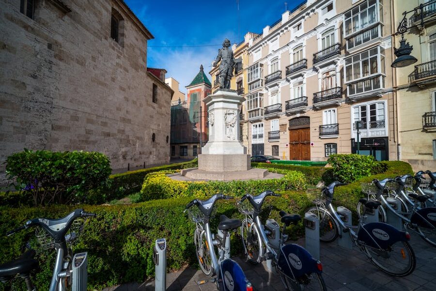 Valencia Valenbisi public bike rental station