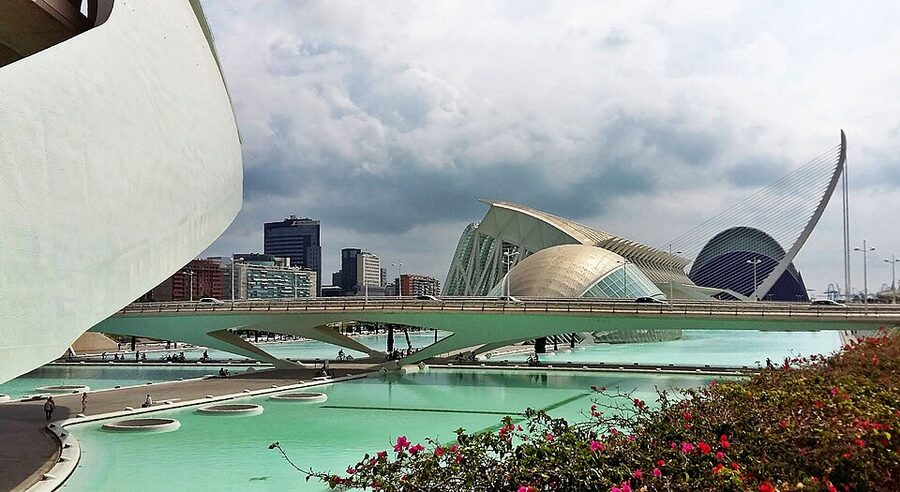 City of Arts and Sciences Valencia from above