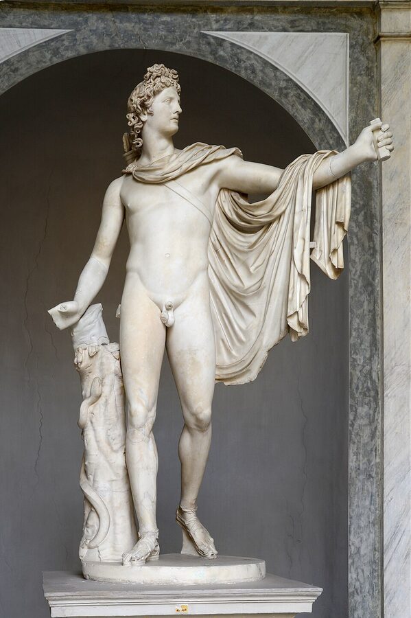 Apollo Belvedere statue in Pio Clementino Museum Vatican