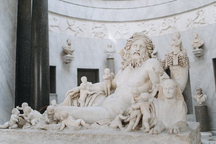 Classical marble sculpture in Vatican Museums
