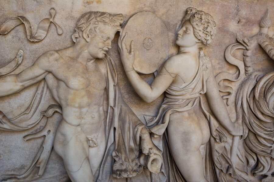 Porphyry bath in Vatican Museums Pio Clementino