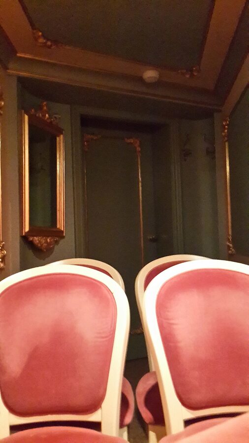 La Fenice theater box gilt detail interior