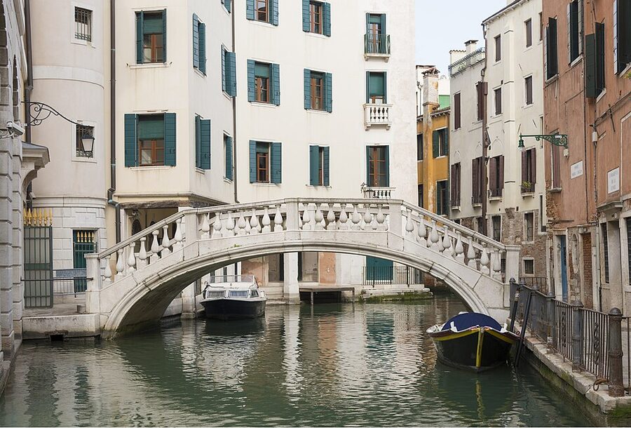 Ponte Maria Callas bridge near La Fenice Venice