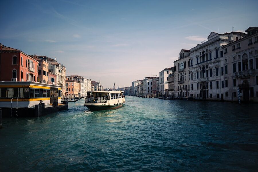 Venice vaporetto water bus Grand Canal