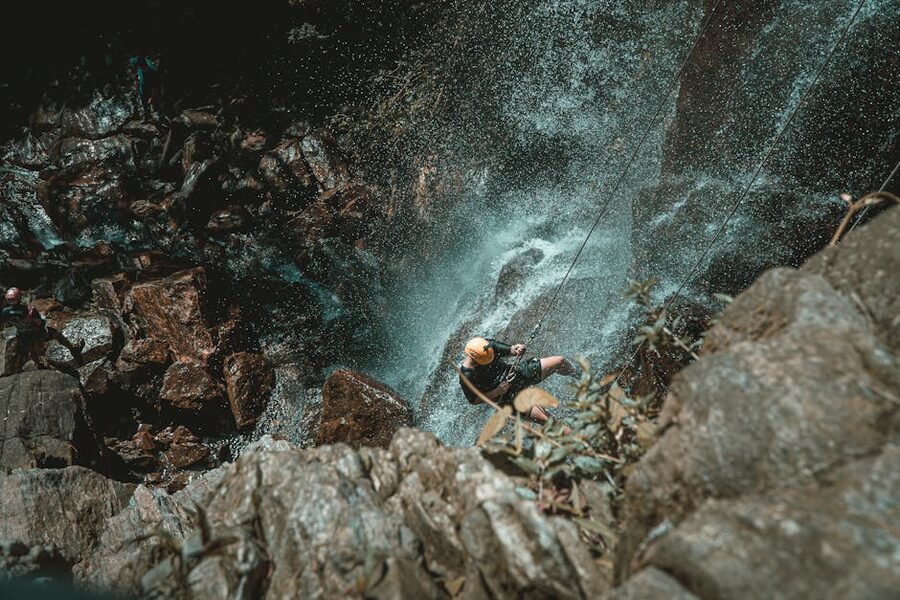 Vietnam waterfall cascade tropical