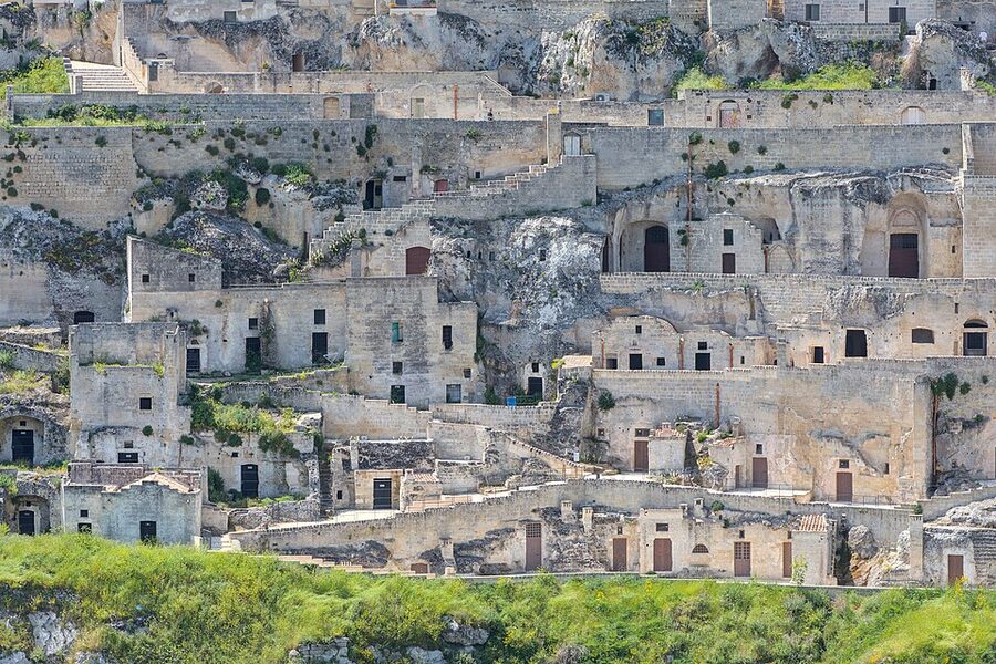 View of Matera from Belvedere Murgia Timone