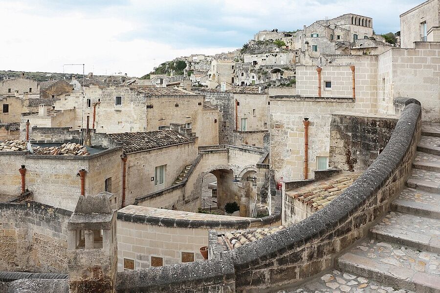 View of Sasso Caveoso district in Matera