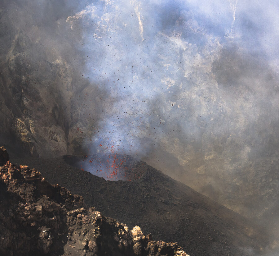 Strombolian eruption on Mount Etna