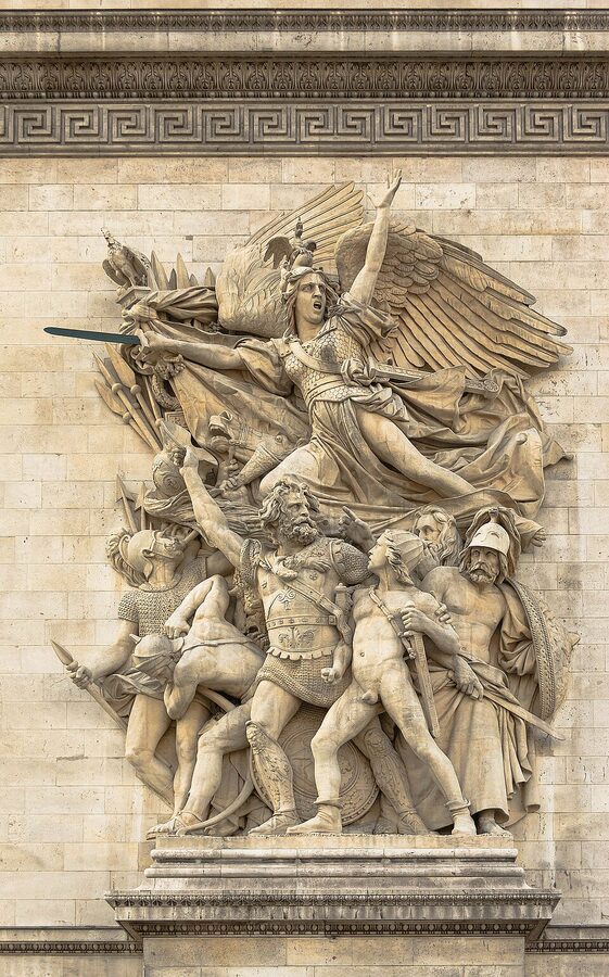 La Marseillaise relief by Francois Rude on the Arc de Triomphe