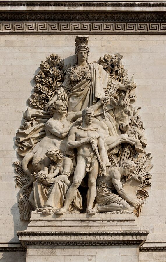 La Paix de 1815 relief by Antoine Etex on the Arc de Triomphe