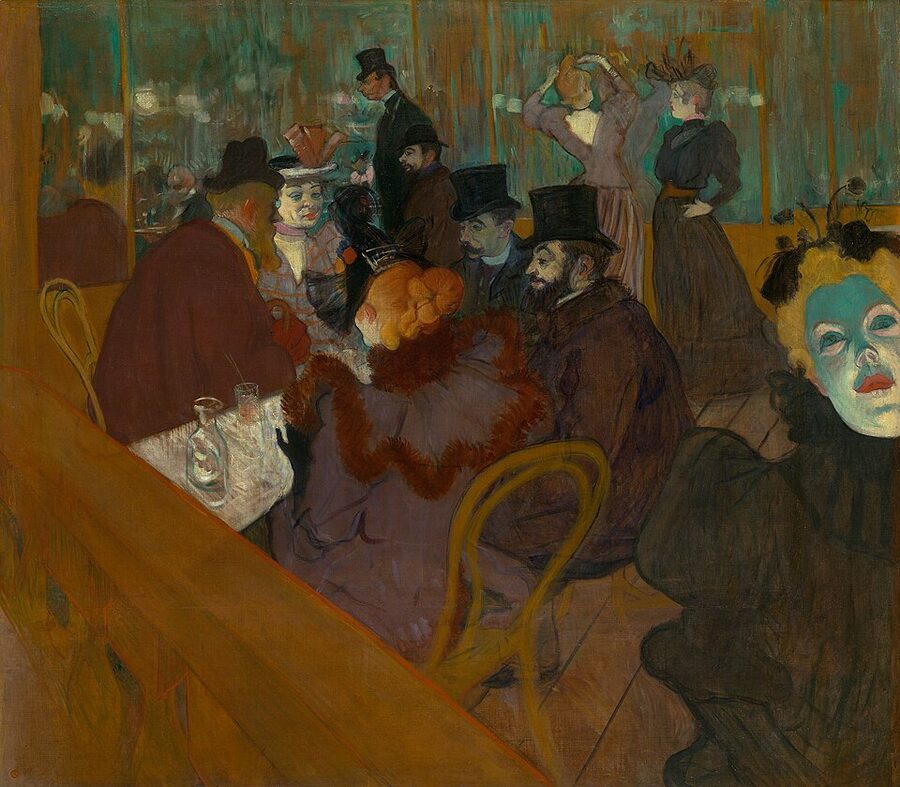 At the Moulin Rouge Toulouse-Lautrec painting 1892