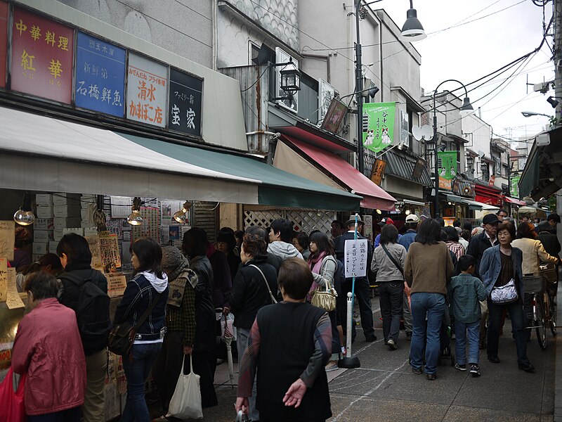Yanaka Ginza shopping street Tokyo