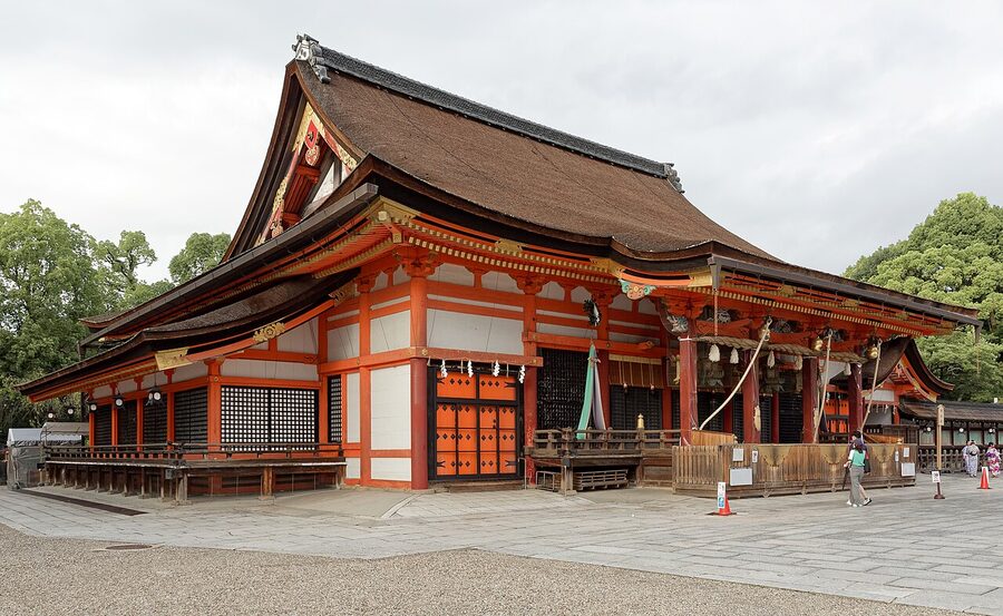 Yasaka Shrine Honden main hall Kyoto