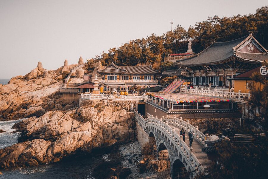 Haedong Yonggungsa Temple on the Busan coastline