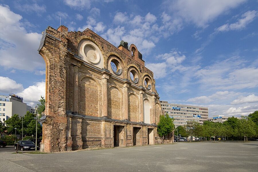 Surviving portico of Anhalter Bahnhof Berlin